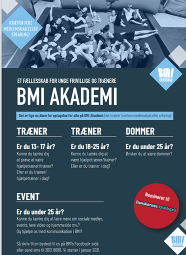BMI Akademi 2021 åben for optagelse – nye linjer